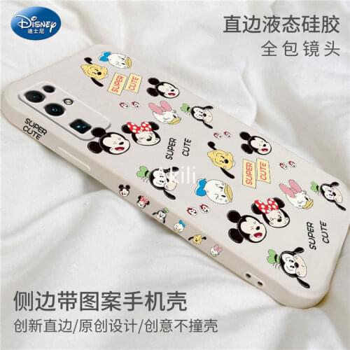 Disney Print Phone Case with Tempered Film for Huawei Honor 20 20s 30 30s 20yout 20i 10i V20 V30pro V30 Liquid Silicone Cover