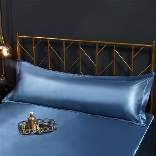 48x120cm /48x150cm Satin Silk Pillow Case King Queen Soft Top Quality Mulberry Pillowcase
