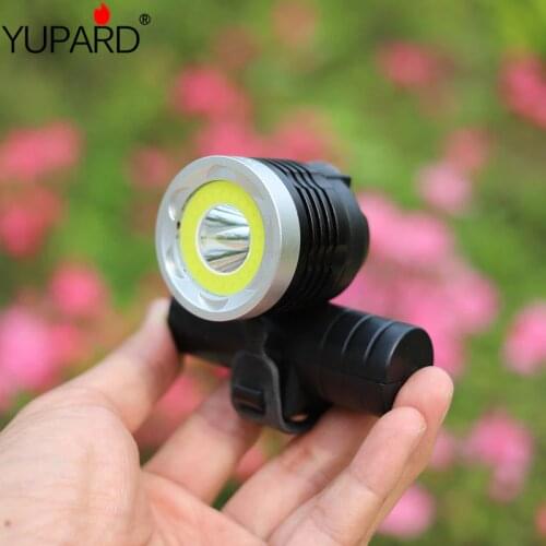 USB Rechargeable Bike Bicycle T6 LED Headlamp torch Head Front Light COB Red light warning light USB Bicycle Lamp Headlamp