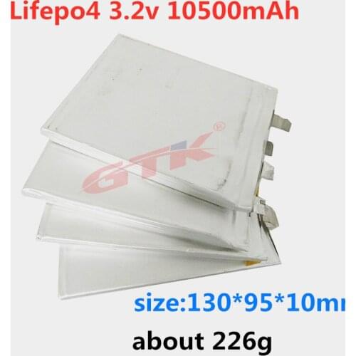 GTK 3.2V 10500mAh Lifepo4 battery rechargeable 2000 cycles for Tricycle, Motorcycle, Scooter, Solar Storage , Boat and so on