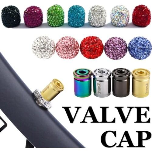 1 Set Rhinestones Car Wheel Tire Valve Caps Tyre Rim Stem Covers Airdust Waterproof For Automobiles Motorcycles Trucks Bikes