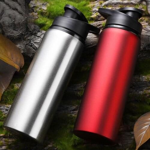 700ml Stainless Steel Bottle Cover Lid With Handle Anti Leakage Coffee Water Cup Portable Drinking Mug School Outdoor Flask