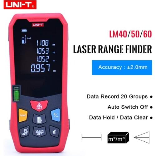 UNI-T Laser Distance Meter Handheld Mini High Precision Rangefinder Electric Measuring Laser Range Finder Digital Tape Tester