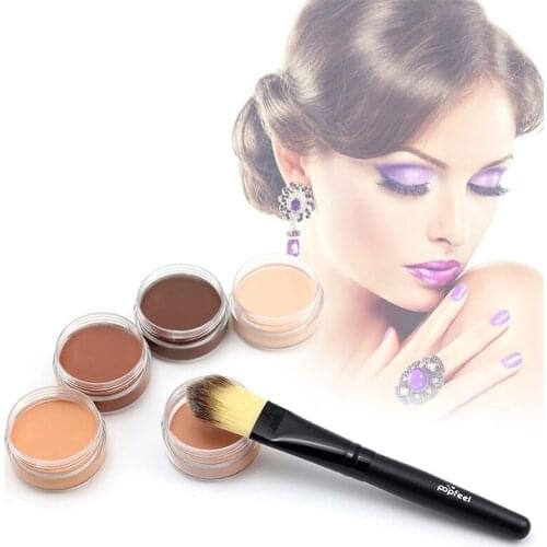 Concealer Foundation Cream Ultra-long-lasting Waterproof Deep Complexion Acne Marks Cover Spot Cement Moisturizing Makeup TSLM1