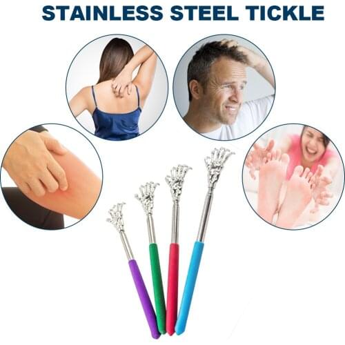 Multicolor Telescopic Stainless Steel Back Scratcher Claw Massager For Back Promotion Tools For Blood Circulation Relax Health