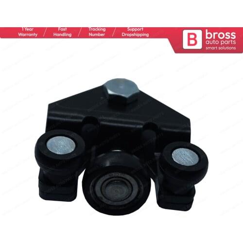 Bross BSP954 Sliding Door Bottom Roller Guide 8200080754 for Renault Master Movano Interstar Fits both sides Made in Turkey
