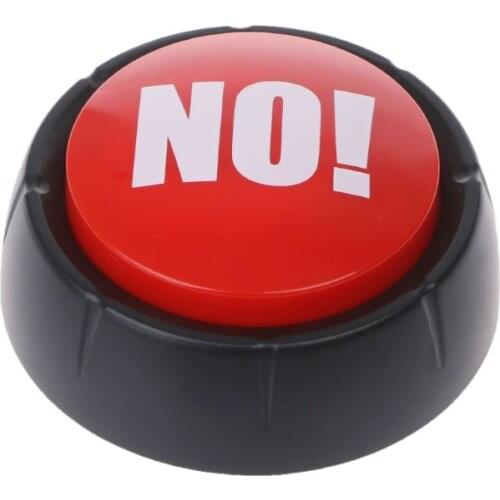 2021 New Novelty Big Red NO Button No Sound Button Desktop Sound Toy Great For Parents Co-Workers Gag Joke