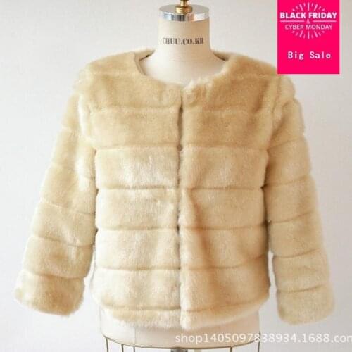 2020 autumn and winter new Korean faux fur women imitation hawk fur coat jacket thicker warm coat wj681 free shipping