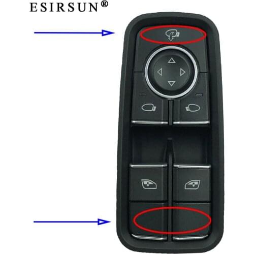 ESIRSUN Window Master Glass Regulator Control Switch Fit For Porsche 911 991 718 Boxster Cayman ,99161315502DML