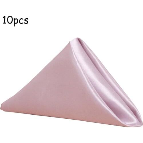 Plain Napkins Polyester Wedding Linen Dinner Soft Fabric colourful napkins black cloth napkin Square