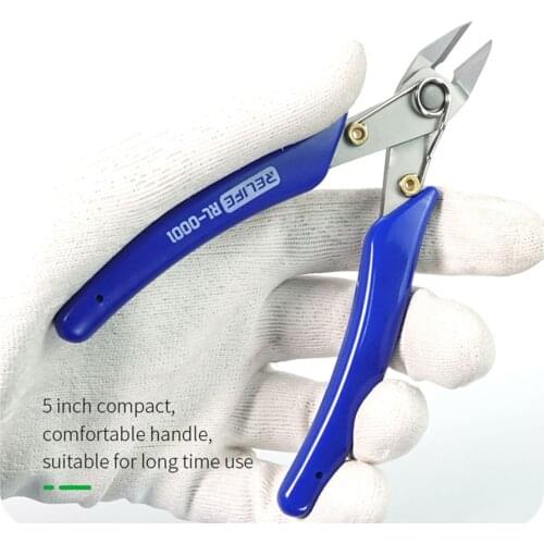 RELIFE RL-0001 5-Inch High precision cutting pliers Cutting Side Snips Nipper Hand Tools Electrical Wire Cable Cutters Precision