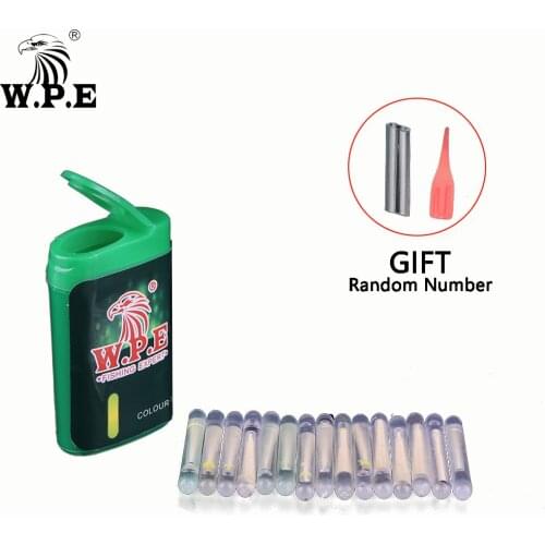 W.P.E Fishing Buoy Fluorescent Light Stick 15/30/45pcs 4.5*39mm Luminous Stick Luminous Carp Fishing Tackle Light Night Float Pe