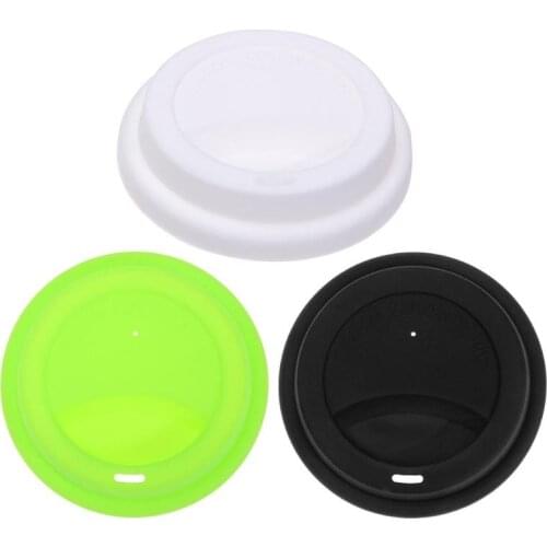 Silicone Insulation Anti-Dust Cup Cover Tea Coffee Sealing Lid Cap