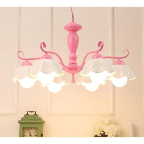 Modern 3/6/8 heads Iron art ceramics Chandelier Lighting Dining Room Bedroom Lamp Room Lights