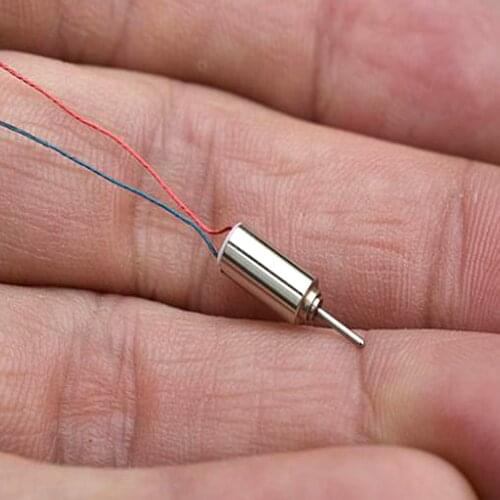 Ultra-micro 0408 Coreless Electric Motor DC 3.4V 65000RPM High-speed 4mm*8mm Tiny Motor DIY Model Helicopter Accessories