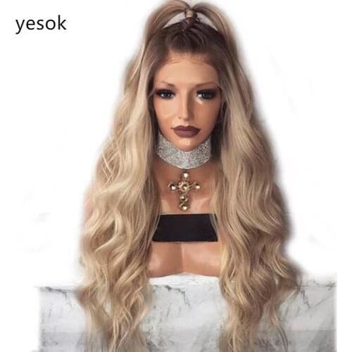 Розовые парики YESOK China At AliExpress