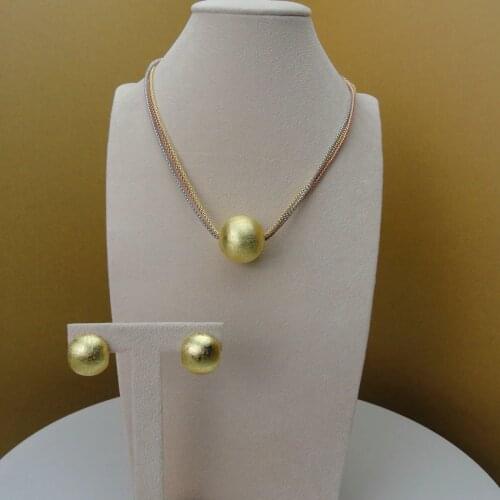 Yuminglai HOT Design Dubai Costume Jewelry Necklace and Earrings for Everyday Use FHK5719