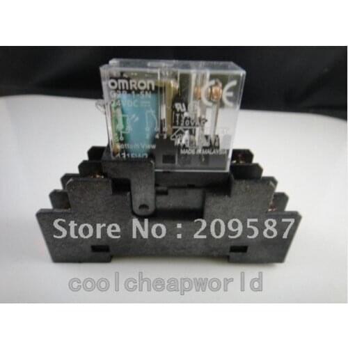 1 set G2R-2-S 220VAC DPDT Relay with socket