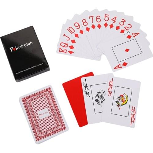 1Set Hot Top Grade Texas Hold'em Baccarat Poker Plastic Playing Cards Frosting Waterproof Large Number 6.4*8.9cm Board Games