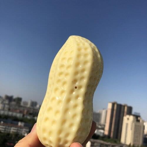 1Pcs Pet Dog Chew Toy Squeaky Dog Toys Bite Resistant Teeth Cleaning Toy Squeaking Peanut Dog Toys Squeaky Accessories