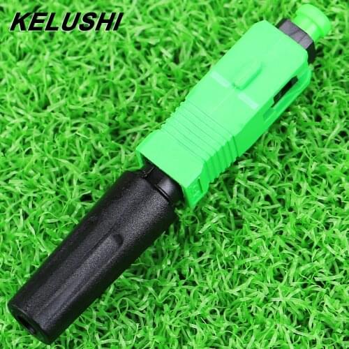 10-200pcs/SC APC Cable Fast Connector SC APC Fiber Optical Quick Connector Splice SC Dedicated CATV Broadcasting Adapter tool