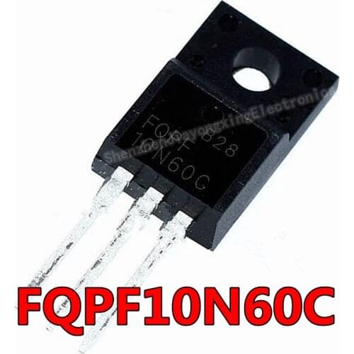 10PCS FQPF10N60C TO-220F 10N60C 10N60 TO220 New original