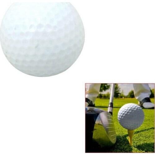 10PCS White PP Plastic Golf Ball Indoor Outdoor Practice Training Aids Golf Balls Sports Travel Accessories Wholesale