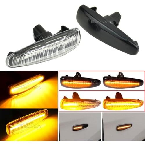 2PCS Dynamic Blinker For Mitsubishi Lancer Evolution Evo X Outlander Sport RVR ASX Mirage LED Turn Signal Side Marker Lights