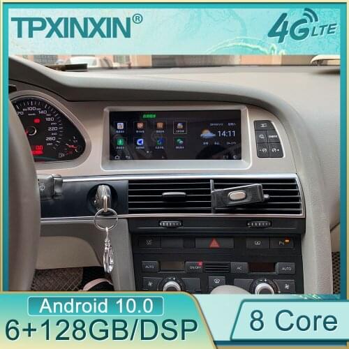 128GB Carplay Android 10 For Audi A6 A6L 2005 2006 2007 2008 - 2012 GPS Multimedia Car Radio Stereo Screen Audio Head Unit DPS