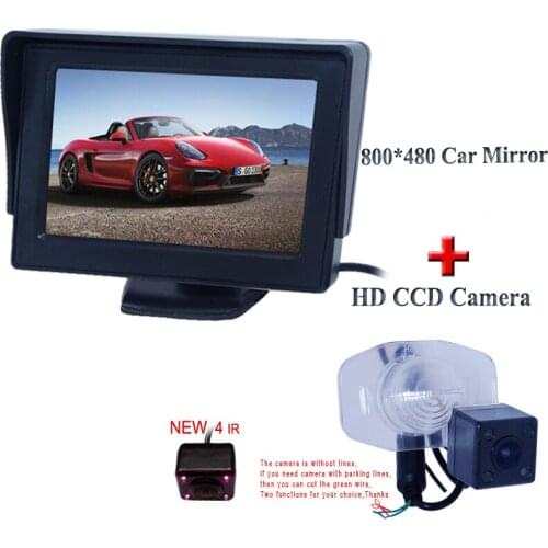 Plastics Shell material waterproof car parking kit CAR rear camera with 4 IR+4.3" car reversing monitor For Corolla for BYD G3
