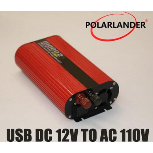 DC 12V to AC 220V/ DC 24V to AC 110V/ DC 12V to AC 110V/ Converter 2000W Power Car Inverter Dual USB DC 24V to AC 220V