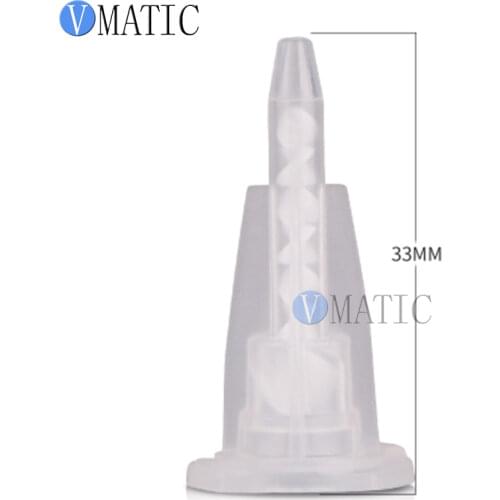 Free Shipping 100Pcs Of Resin Static Mixer MA3.0-07S Mixing Nozzles For Duo Pack Epoxies