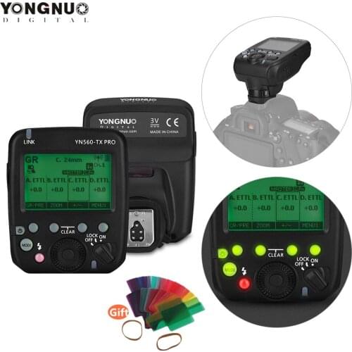 YONGNUO YN560-TX PRO 2.4G On-camera Flash Trigger Wireless Transmitter for Canon DSLR Camera YN862/YN968/YN200/YN560 Speedlite