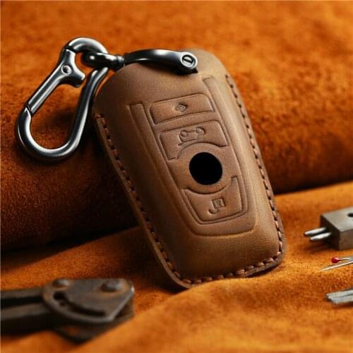 New High Quality Genuine Leather Key Case Cover Shell For BMW X1 X3 X4 X5 X6 E90 E60 E36 E93 F15 F16 F48 G30 F11 F30 Accessories