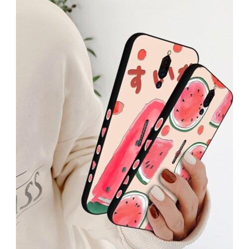 Summer Watermelon Silicone Case For Nubia Play Red Magic 6 Pro Holder Stand Back Cover For ZTE Axon 10 Pro A2020 Pro Case