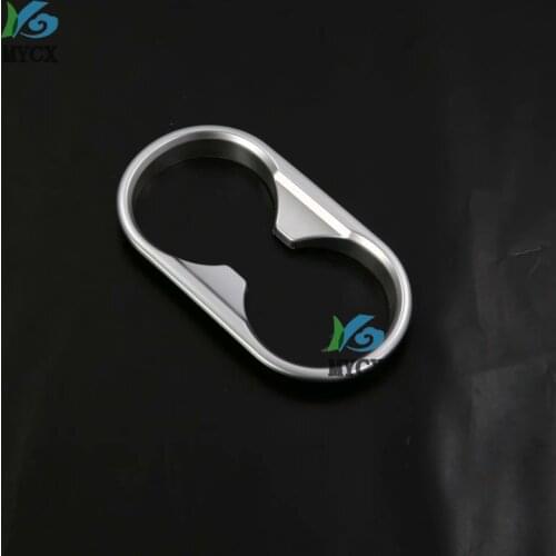 For Mazda CX-8 CX8 CX 8 2018 2019 Chrome Car Front Water Cupholder Frame COVER TRIM