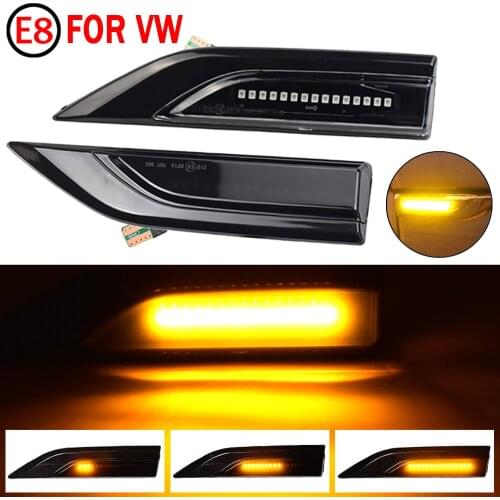 For VW Volkswagen Transporter T6 Multivan Caddy Dynamic LED Blinker Side Marker Turn Signal Light Lamp