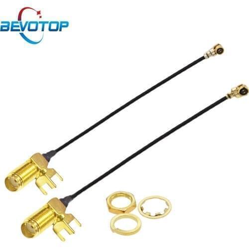 IPEX Cable SMA Female PCB Panel Mount to u.FL IPX IPEX1 / IPEX4 UHF4 Female Jack WIFI Antenna RF Coaxial Pigtail Extension Cable