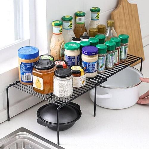 Kitchen Storage Rack Closet Shelf Storage Dish Drying Rack Kitchen Shelf Spice Rack For Kitchen Organizer Desktop Cabinet Holder