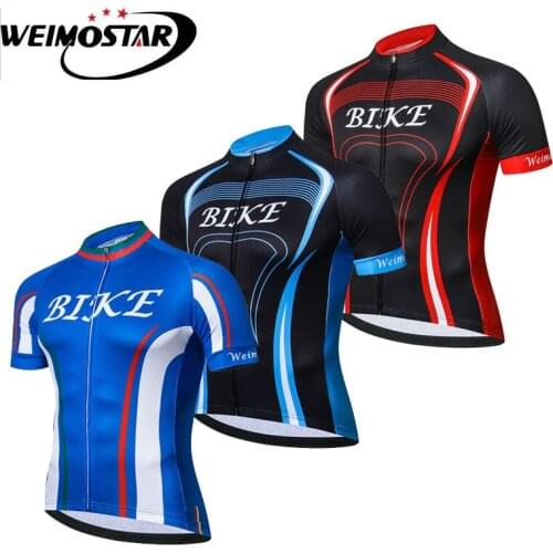 Weimostar Summer Mountain Bike Clothing Men MTB Cycling Jersey Tops Maillot Ropa Cicismo Quick Dry Uniform Bicycle Shirt
