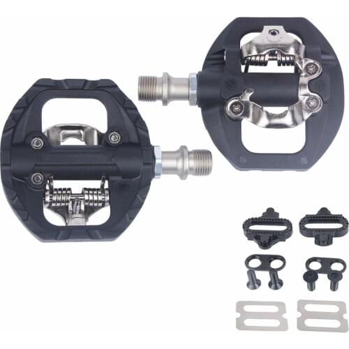 Nylon fiber + aluminum alloy self-locking pedal road mountain bike no clip pedal SPD compatible mountain bike bicycle