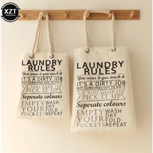 New Cotton Collapsible Double-sided Dual-use Hand Bag Cotton And Linen Pocket Handbag Shopping Bag Storage Bag Grocery Bag