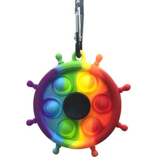 New Fidget Reliver Stress Toy Rainbow Push Bubble Antistress Toys Adults & Children Sensory Toy to Relieve Autism Fidget Spinner