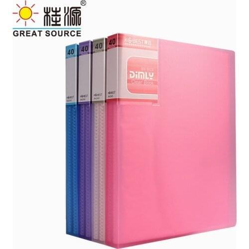 A5 PP Presentation Book 20 Transparent Pockets Display Book Project Folder Fancy Color Folder W165*L225mm ( 6.5" * 8.86")(2PCS)