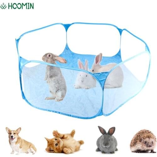 Portable Folding Pet Fence Arena Place for Hamster Chinchillas And Guinea- Pigs Goods for Pet Playpen Baby Safety Barriers