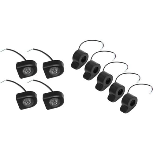 5Pcs Speed Dial Thumb Throttle Speed Control For Xiaomi Mijia M365 & 4Pcs Headlight Lamp LED Light Front Lamp