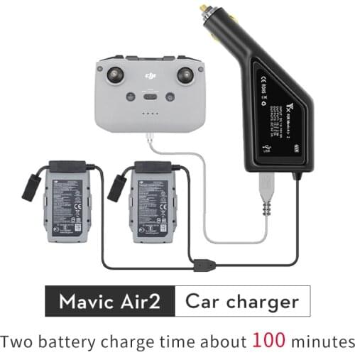 SEASKY Mavic Air2 car charger For DJI Drone Accessories three-way parallel charging outdoor charging USB output