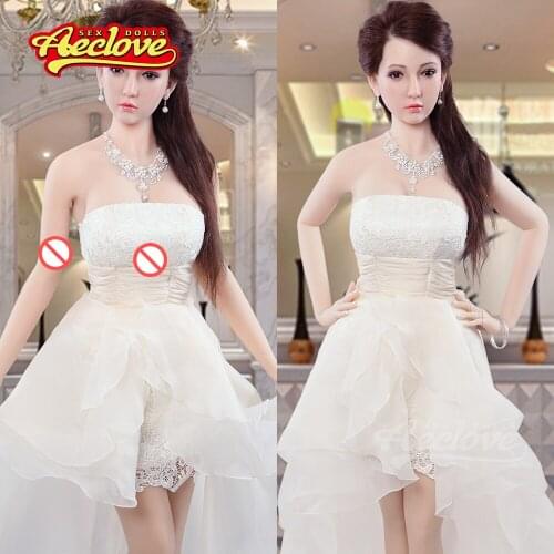 Aeclove 165cm Sex Doll Dressing beauty with Silicone Realistic True to Life Doll Sexy Ass Breasts 2 Holes for Sex For male