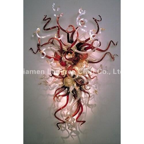 Unique Designed Multi Color Blown Glass Wall Lamp Decorative Wall Art Italy Style Murano Glass Shade LED Wall Lamp