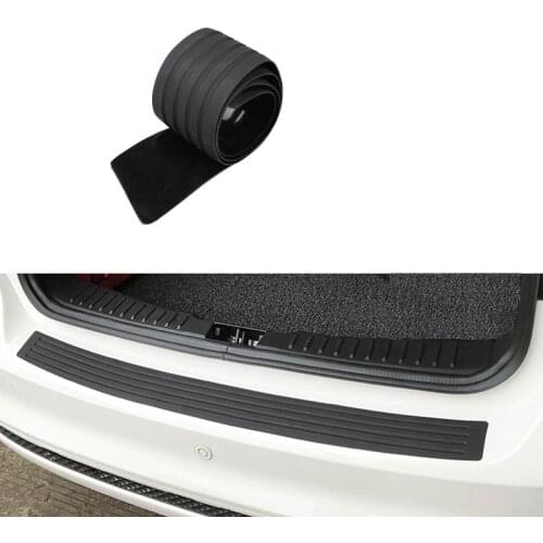 Universal Car Trunk Door Guard Strips Sill Plate Protector Rear Bumper Guard Rubber Mouldings Pad Trim Cover Strip Car Styling